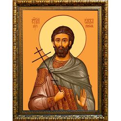 Савва Готфский, Муссовский (Валахийский) мученик. Икона на холсте.