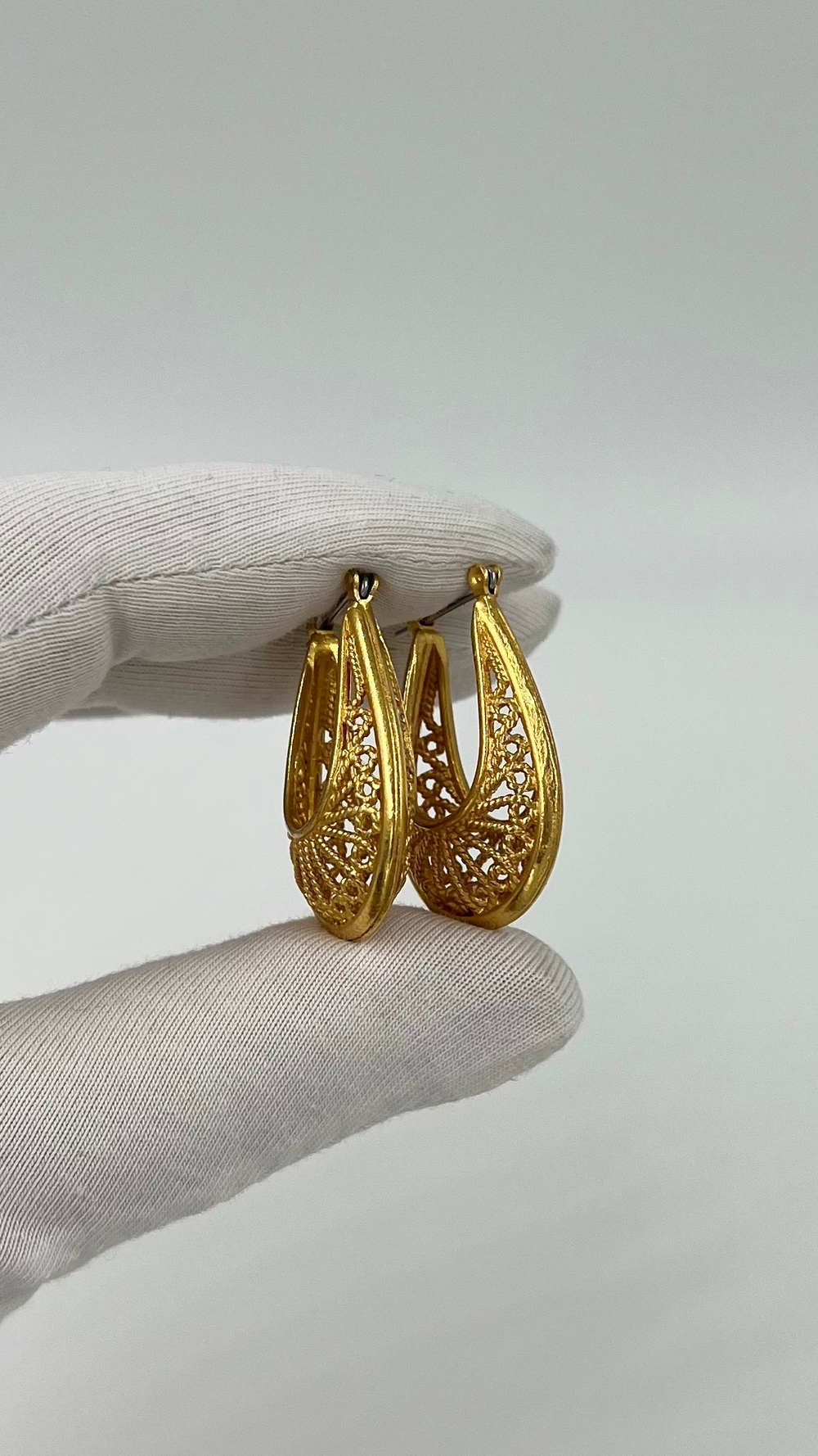 Серьги ажурные кольца