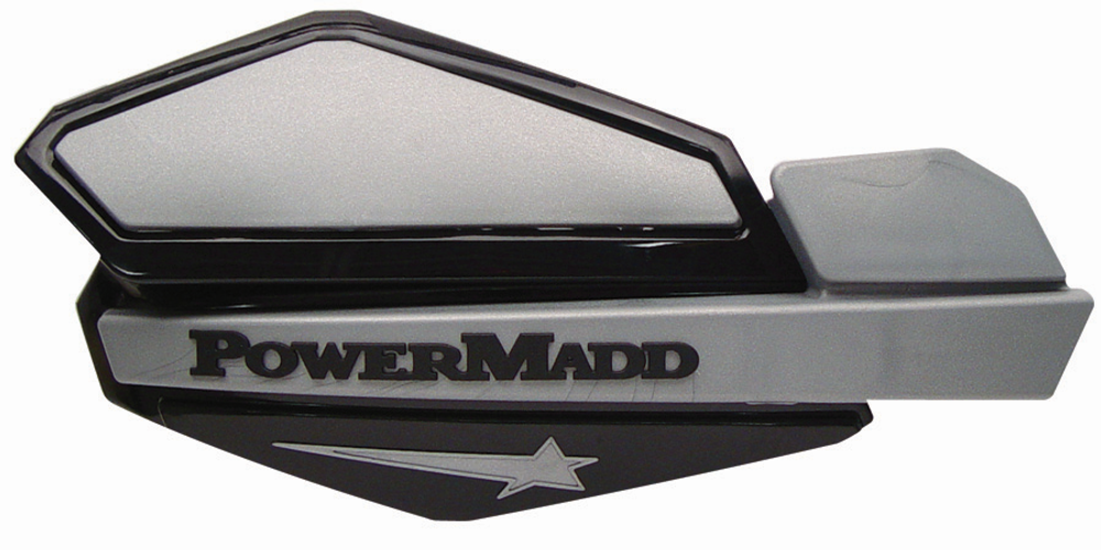 Ветровые щитки для квадроцикла "PowerMadd" Серия Star, черный/серебристый