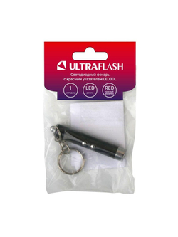 Фонарь LED30L (1LED+лазерная указка 3хAG3 блист-пакет черн.) Ultraflash 12325