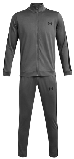 Мужской теннисный костюм Under Armour UA Knit Track Suit - Castlerock/черный