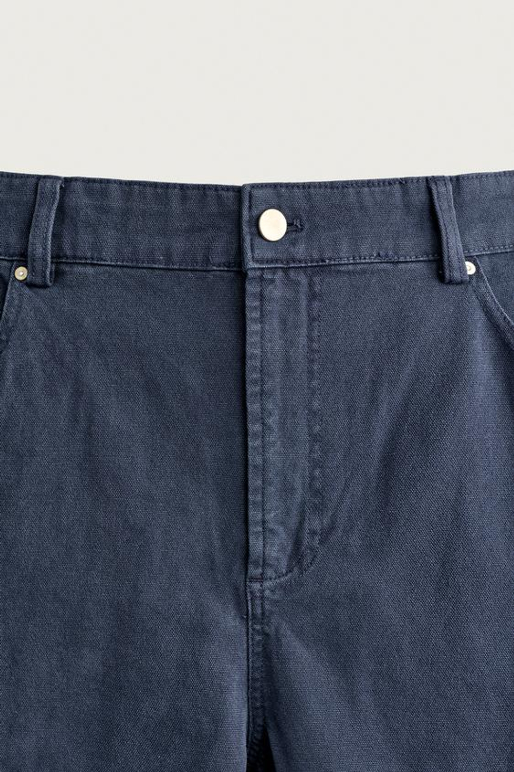 ZARA БРЮКИ RELAXED FIT С ШВАМИ, МОРСКОЙ СИНИЙ