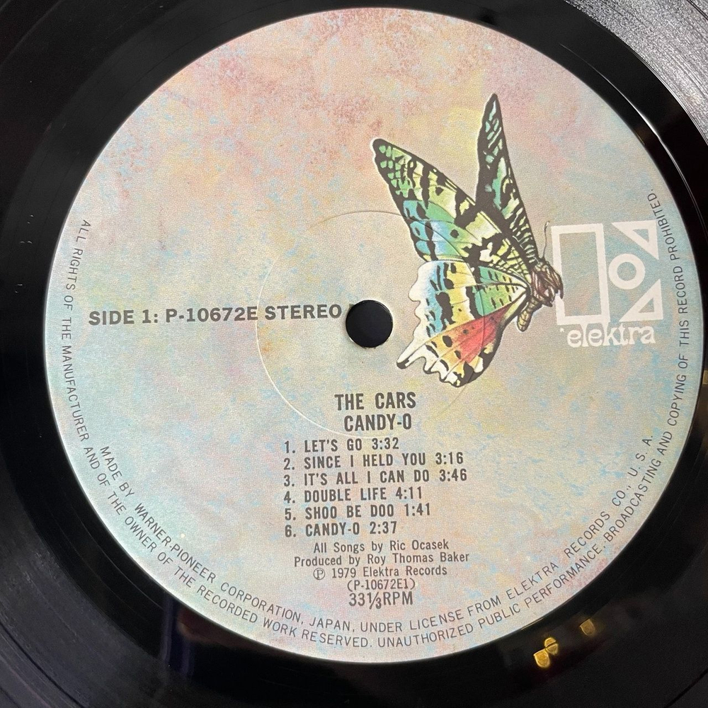 Винтажная виниловая пластинка LP The Cars Candy O (Japan 1979) (Obi) Double Life