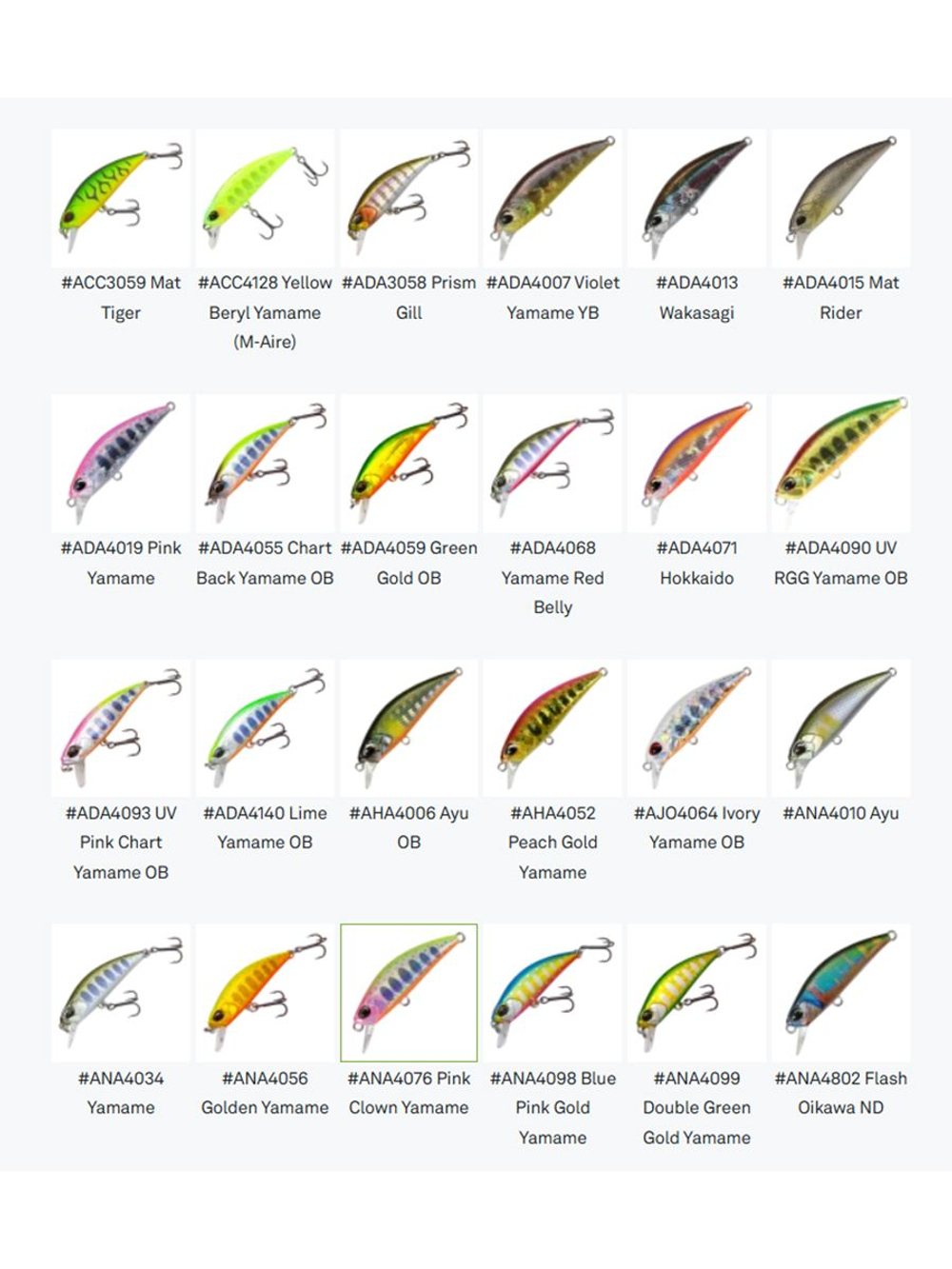 Воблер DUO Spearhead Ryuki 38S, ANI4004 Natural Yamame