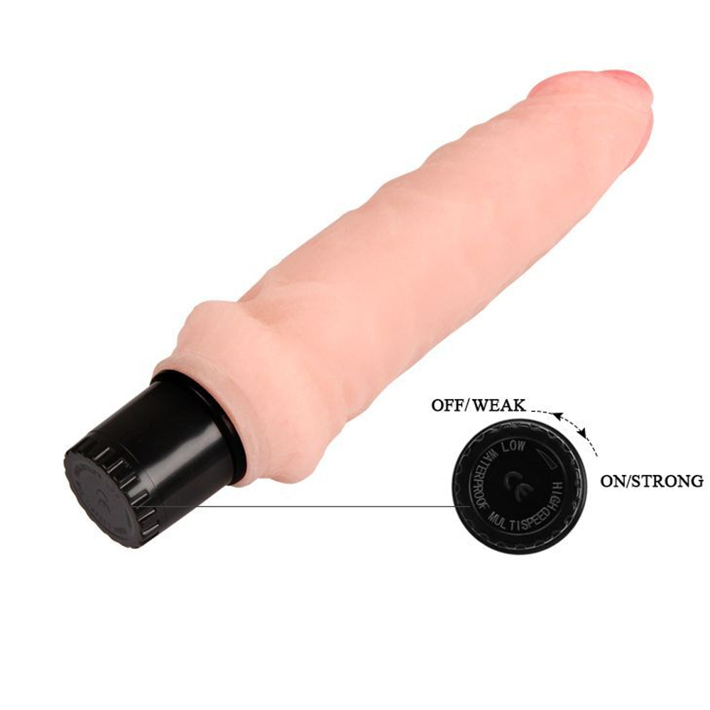 Вибратор телесного цвета Realistic Cock Vibe - 15,5 см. (Цвет: телесный)