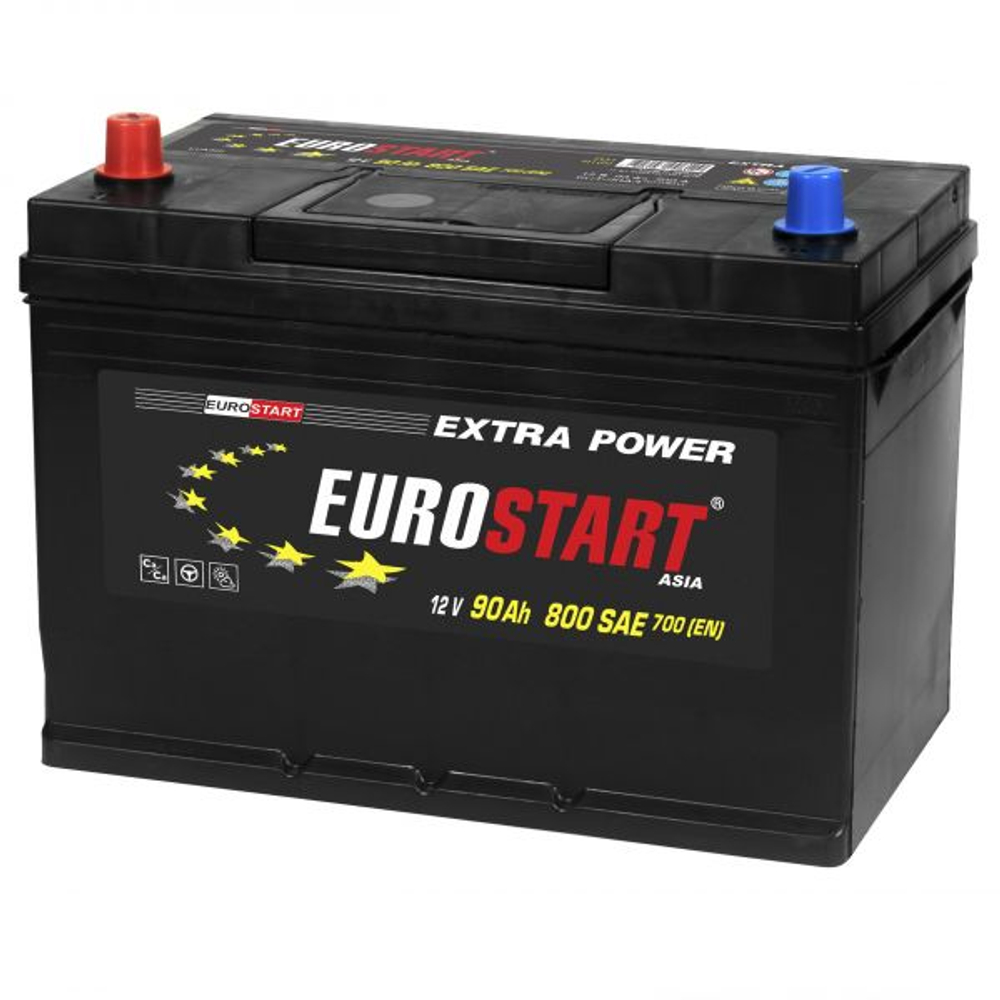 Аккумулятор 6СТ-90 А.ч., п.п., L+, EUROSTART ASIA