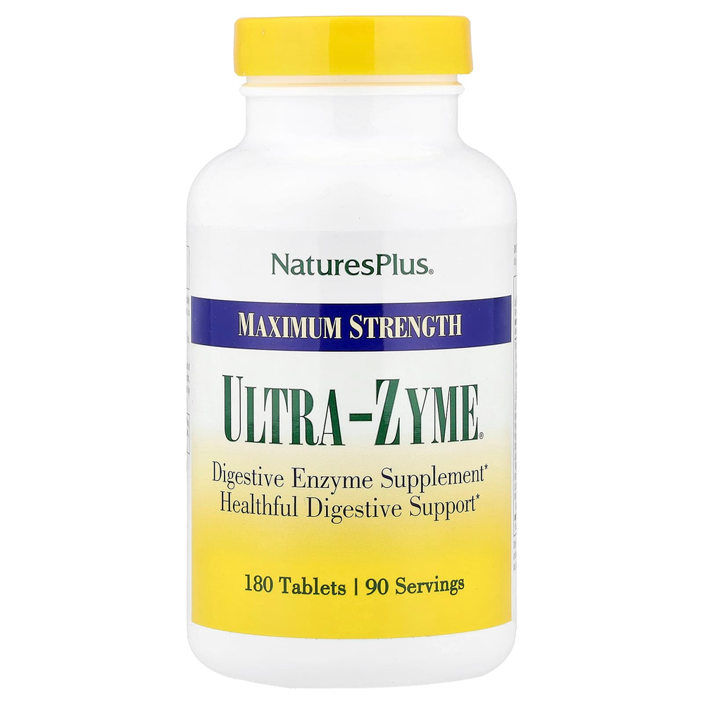 NaturesPlus, Ultra-Zyme®, максимальная сила действия, 180 таблеток