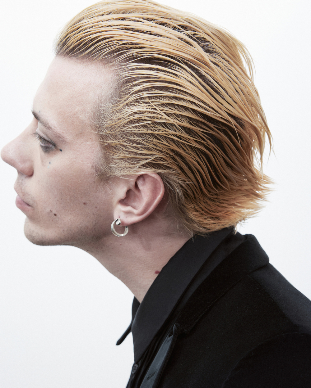 F-hole s925 loop earring / Серьга