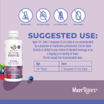 MaryRuth's, Megadose Vitamin D3, липосомальный витамин D3, ягодное ассорти, 4000 МЕ, 225 мл (7,6 жидк. унции)