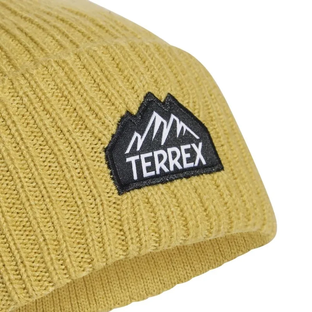 Шапка зимняя Adidas Mountain Beanie - pyrite