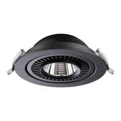 358818 SPOT NT21 530 черный Светильник встраиваемый светодиодный IP20 LED 18W 1600Лм 4000K 220V GESSO