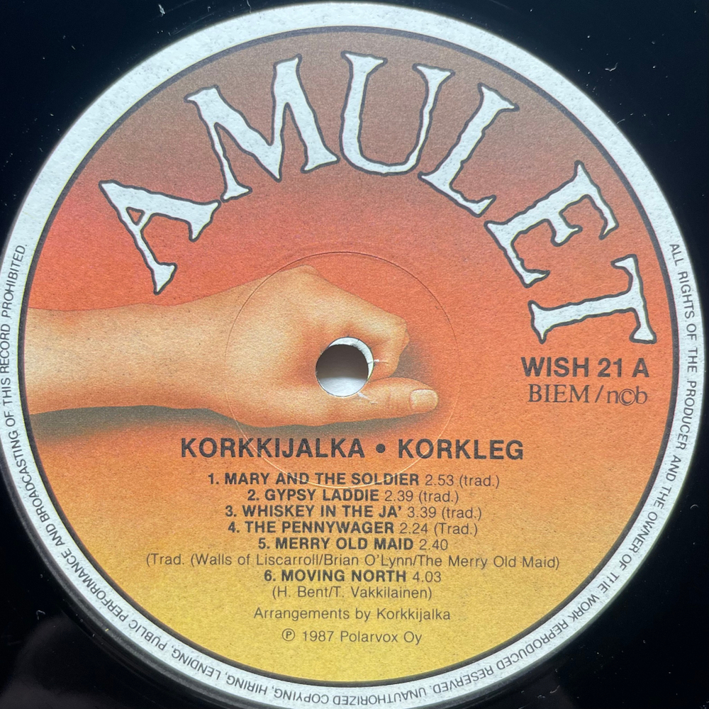 Korkkijalka ‎– Korkleg (Финляндия 1987г.)