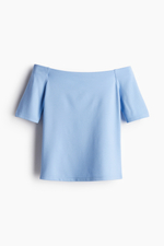Топ с открытыми плечами — короткие рукава - H&M