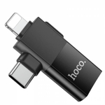Переходник Hoco UA17 IP/Type-c на USB Hoco 2in1