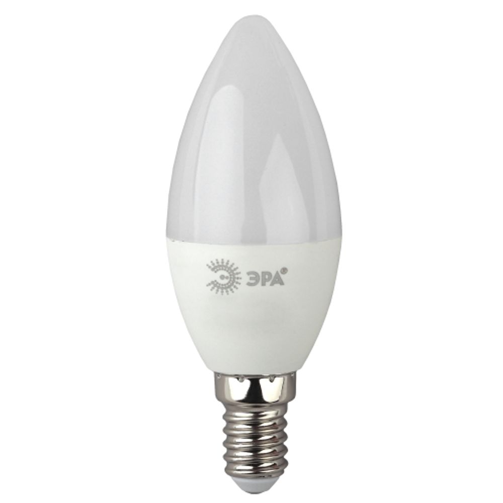 Лампа светодиодная ЭРА STD LED B35-7W-827-E14 7Вт свеча теплый белый свет Е14 | Лампы cветодиодные Свеча (B/C)