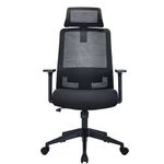 Кресло BRABIX PREMIUM "Agent ER-404", поясничная поддержка, регулируемый подголовник, ткань/сетка, черное, 532970