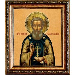 Иоанн Палестинский преподобный. Икона на холсте.