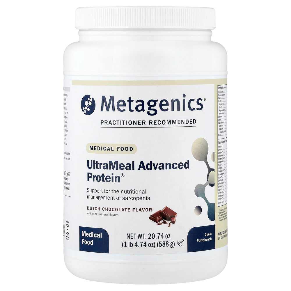 Metagenics, Medical Food, UltraMeal Advanced Protein®, голландский шоколад, 588 г (1 фунт, 4,74 унции)