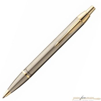 Шариковая ручка Parker IM Metal K223 Brushed Metal GT Mblue (S0856480)