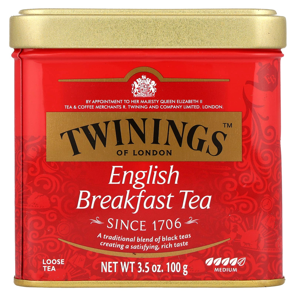 Twinings, «Английский завтрак», рассыпной чай, 100 г (3,5 унции)
