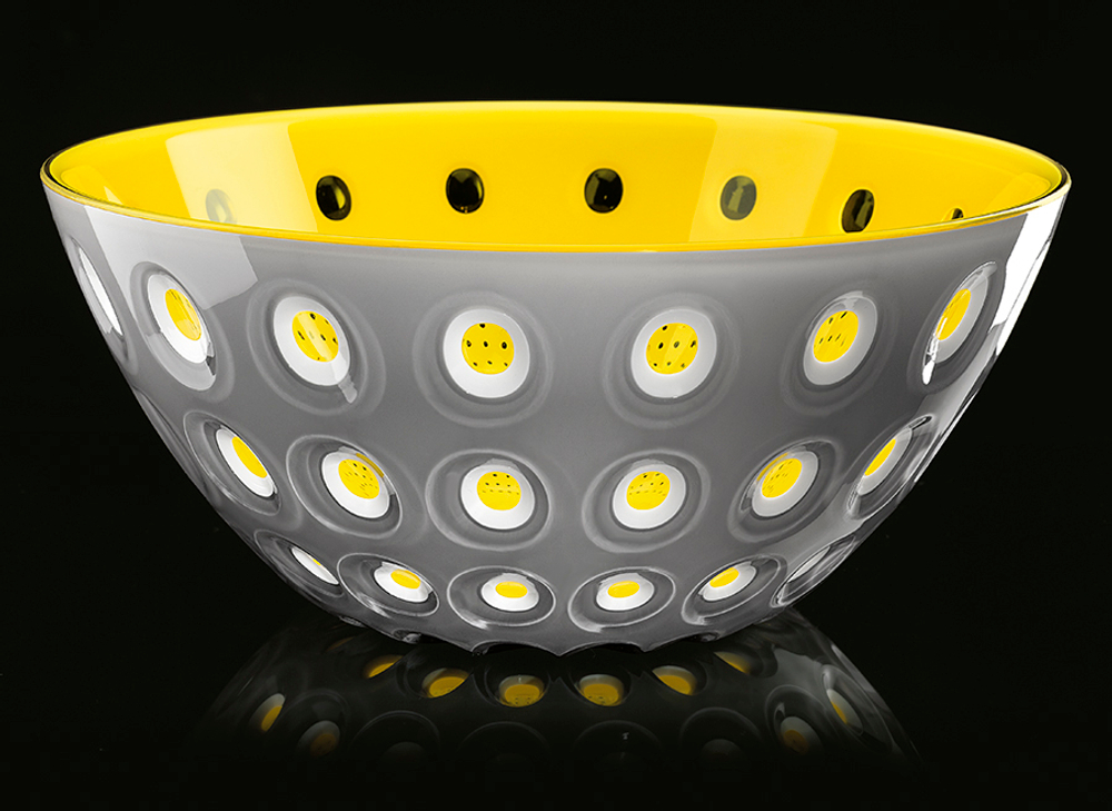 Салатник le murrine, D25 см, желто-серый
