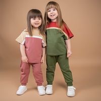 Футболка Колор блок "Пепельная роза"