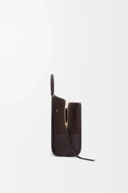 Loewe Большая сумка Amazona 180 из мягкой телячьей кожи, темно-каштановый