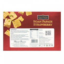Сладость Соан Папади со вкусом клубники Бхарат Базар | Bharat Bazaar Soan Papadi Strawberry 250g