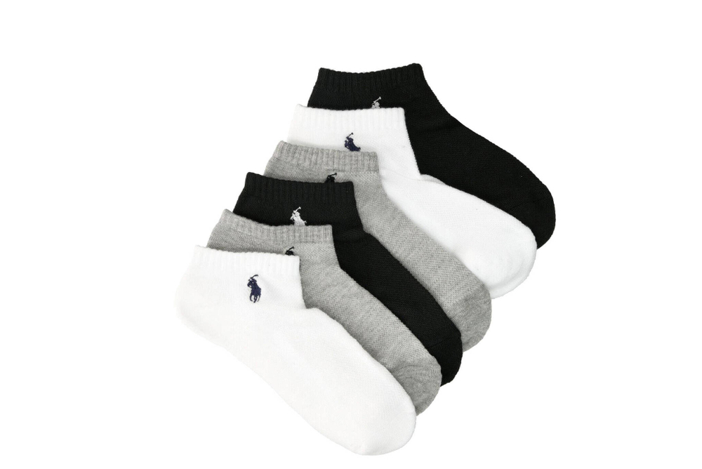 носки 6 пар POLO RALPH LAUREN - серый(455747502)