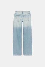 ДЖИНСЫ TRF WIDE-LEG С НИЗКОЙ ПОСАДКОЙ И ПРОРЕХАМИ — ZARA