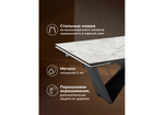 Керамический стол Woodville Бор 180(240)x90 cold jade, черный