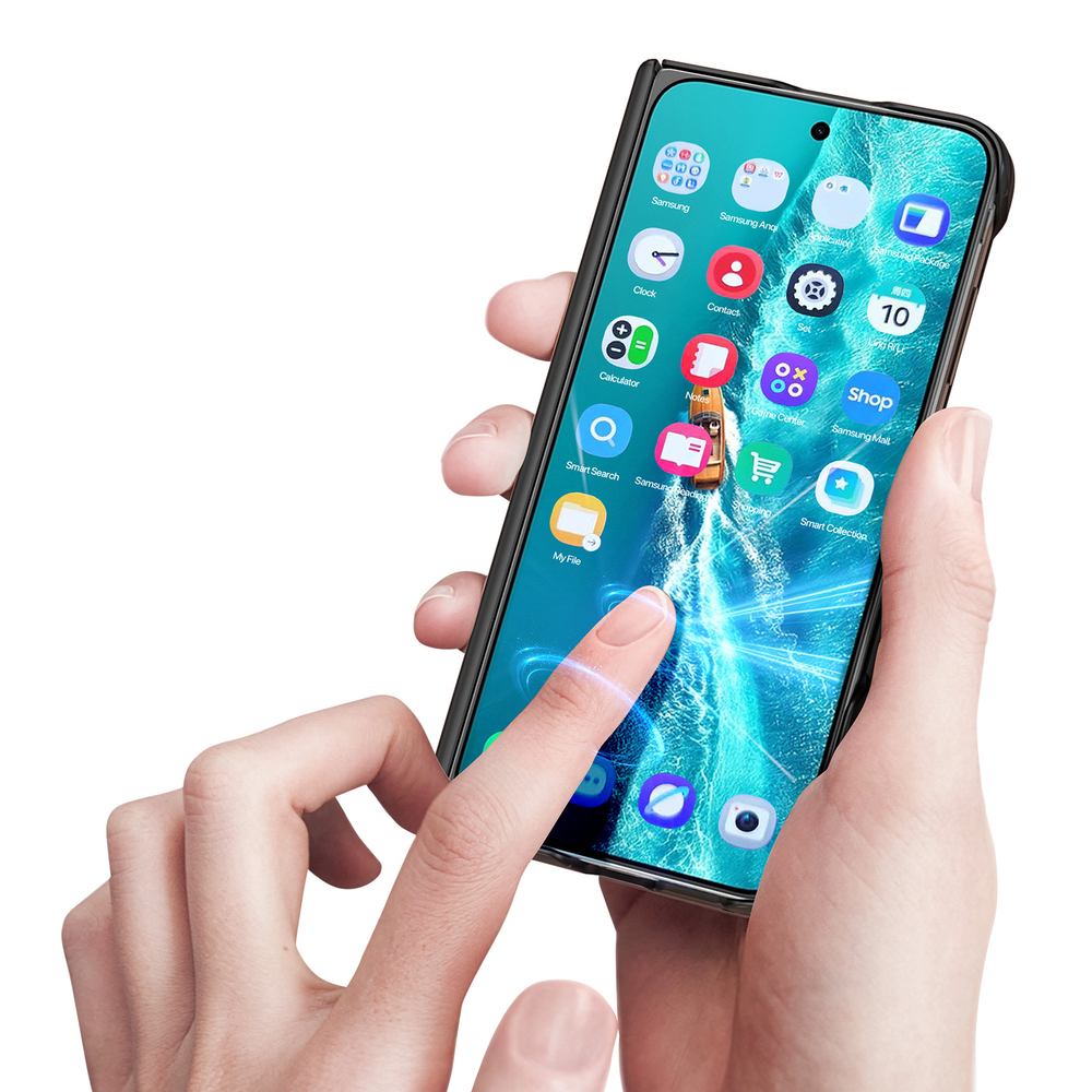 Усиленный чехол с черными рамками и с MagSafe для vivo X Fold 6, серия Expn Series Magnetic от Dux Ducis
