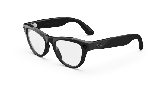 Умные очки Ray-Ban Meta Skyler Gen 2, глянцевая чёрная оправа, линзы с фильтром Blue Light