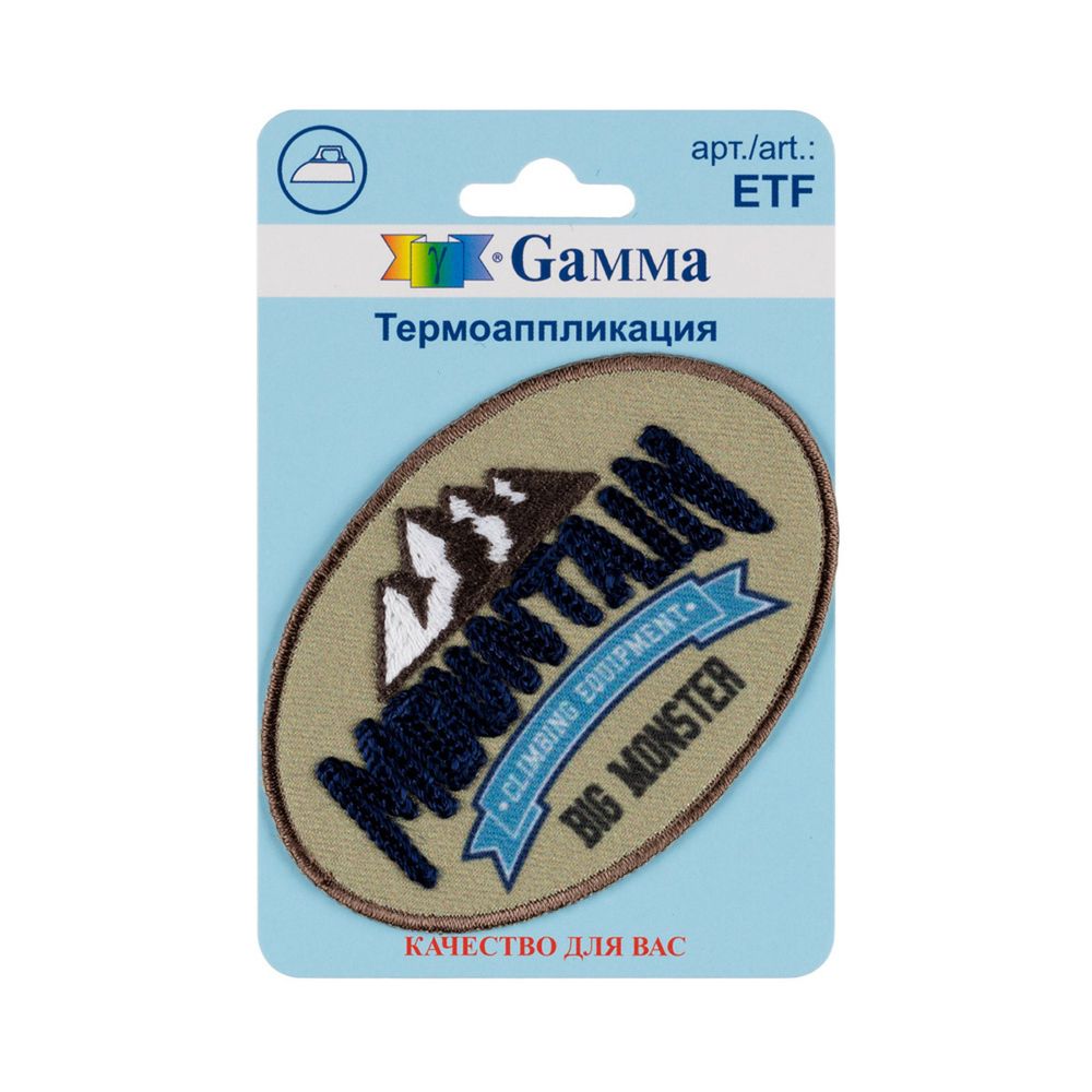 Аппликация термоклеевая "Mountain" 8.3х5.7 см, №03, 1 шт, 01-326, Gamma ETF Аппликация термоклеевая "Mountain" 8.3х5.7 см, №03, 1 шт, 01-326, Gamma ETF