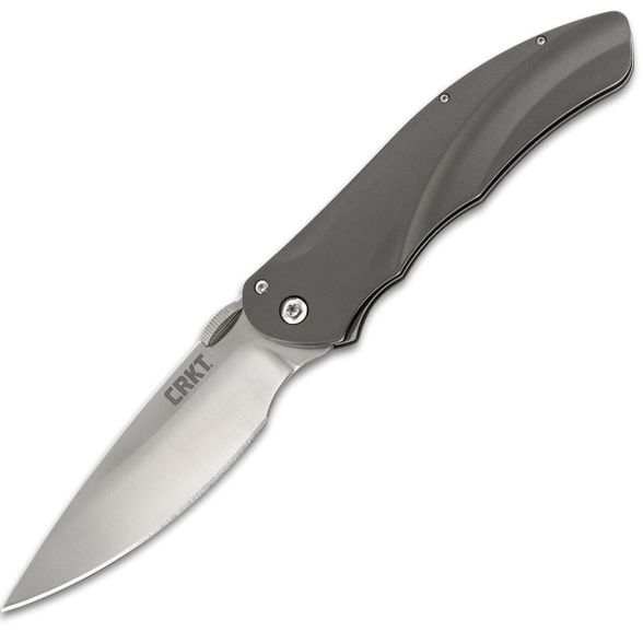 Цена наПолуавтоматический складной нож Argus, CRKT 7030, сталь AUS-8 Satin Finish, рукоять алюминий, цвет Silver