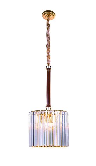 Люстра подвесная NewRgy 5797E/5A GOLD+CLEAR, 5×40 Вт, золотая и прозрачная