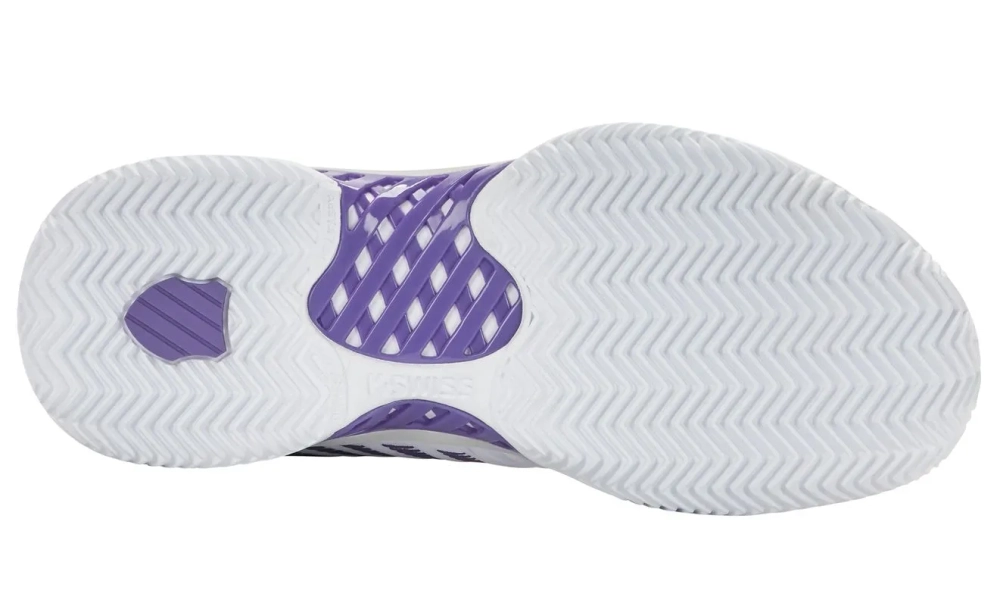 Женские теннисные кроссовки K-Swiss Express Light 3 Clay - white/purple haze/lunar rock