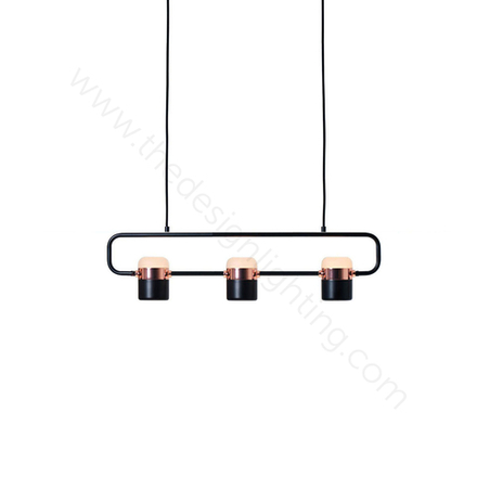 Pendant design lamp  Ling PL3 by Seed Design (Black)
