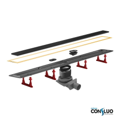 Душевой лоток Pestan Confluo Premium Line 750 White Glass Gold