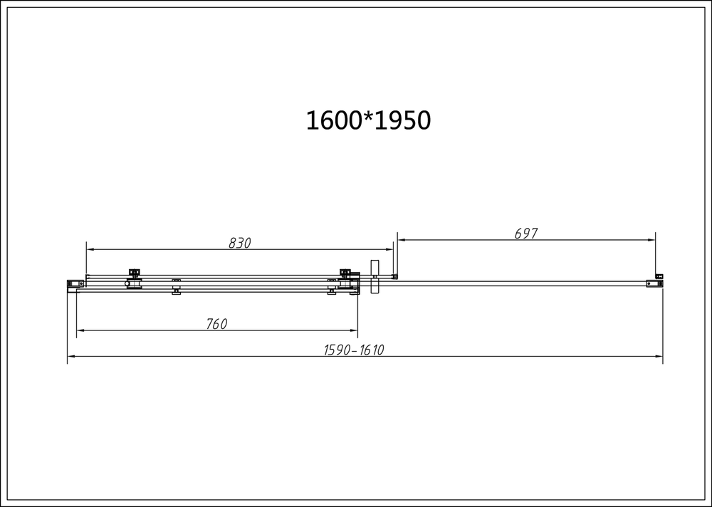 Душевой уголок Комо-Н (Como-N) VSR-4CN9016CL, 1600*900, хром, стекло прозрачное,