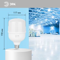 Лампа светодиодная POWER ЭРА RED LINE LED T120-60W-6500-E27/E40 R 60Вт колокол холодный белый свет E27/E40 | Лампы cветодиодные POWER