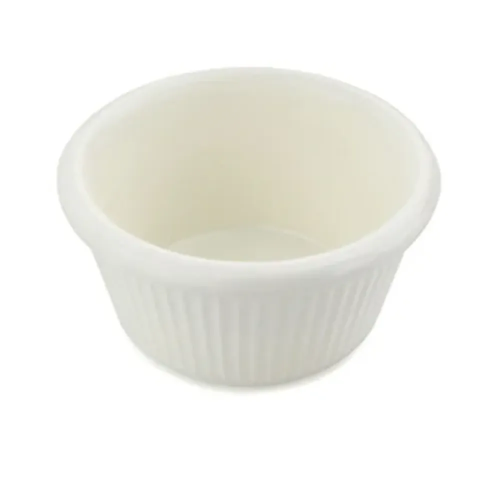 Соусник 80 мл d 7,9 см h4 см круглый пластик белый P.L. Proff Cuisine