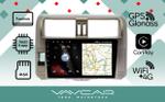 Магнитола для Toyota Land Cruiser Prado 150 2009-2013 (рамка бронза) - Vaycar VA77-0065 на Android 13, Быстрая, 4G SIM-слот