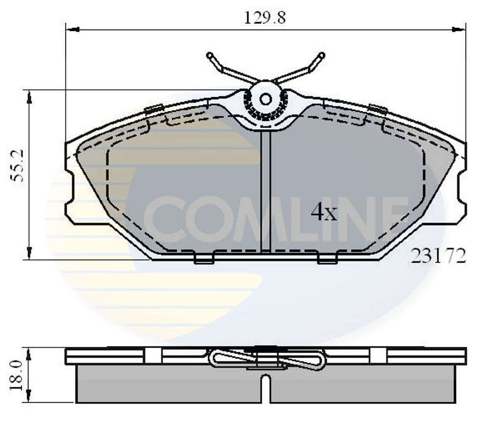COMLINE - CBP0526-CML - Brake Pad Set, disc brake