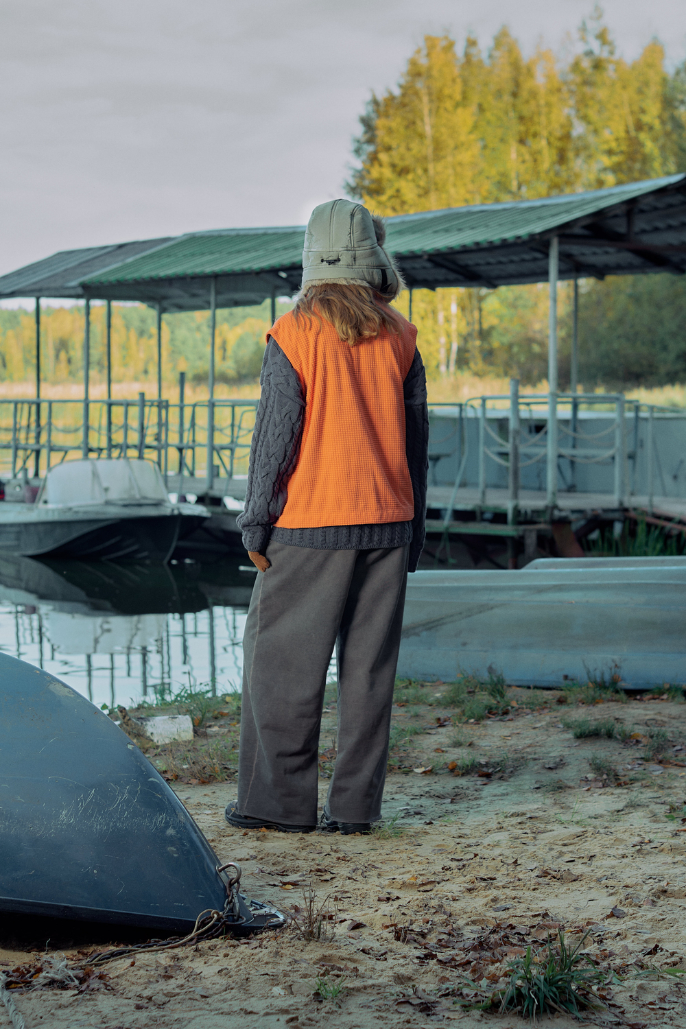 Жилетка Called a Garment Grid-Tex Vest "Pumpkin"