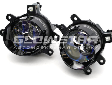 Светодиодные ПТФ Sariti N5 Blue Lens, 3.0 дюйма, 12V, 45/76W, 6000K, крепление Toyota/Lexus (комплект, 2шт)