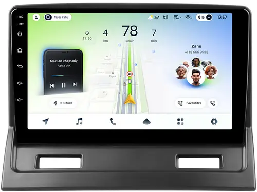 Магнитола для Mitsubishi Galant 9 2003-2012 - Teyes CC4L монитор 9" IPS, Android 14, Быстрая, Snapdragon 662, CarPlay, 4G SIM-слот