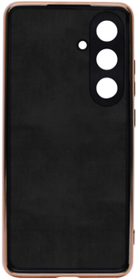 Стильный глянцевый чехол для SAMSUNG GALAXY S24 (не ULTRA/ FE/ PLUS!) с кольцом-подставкой и бархатной подкладкой
