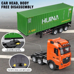 Радиоуправляемый контейнеровоз грузовик Huina hn1317 , 9Ch 57cм 1:18