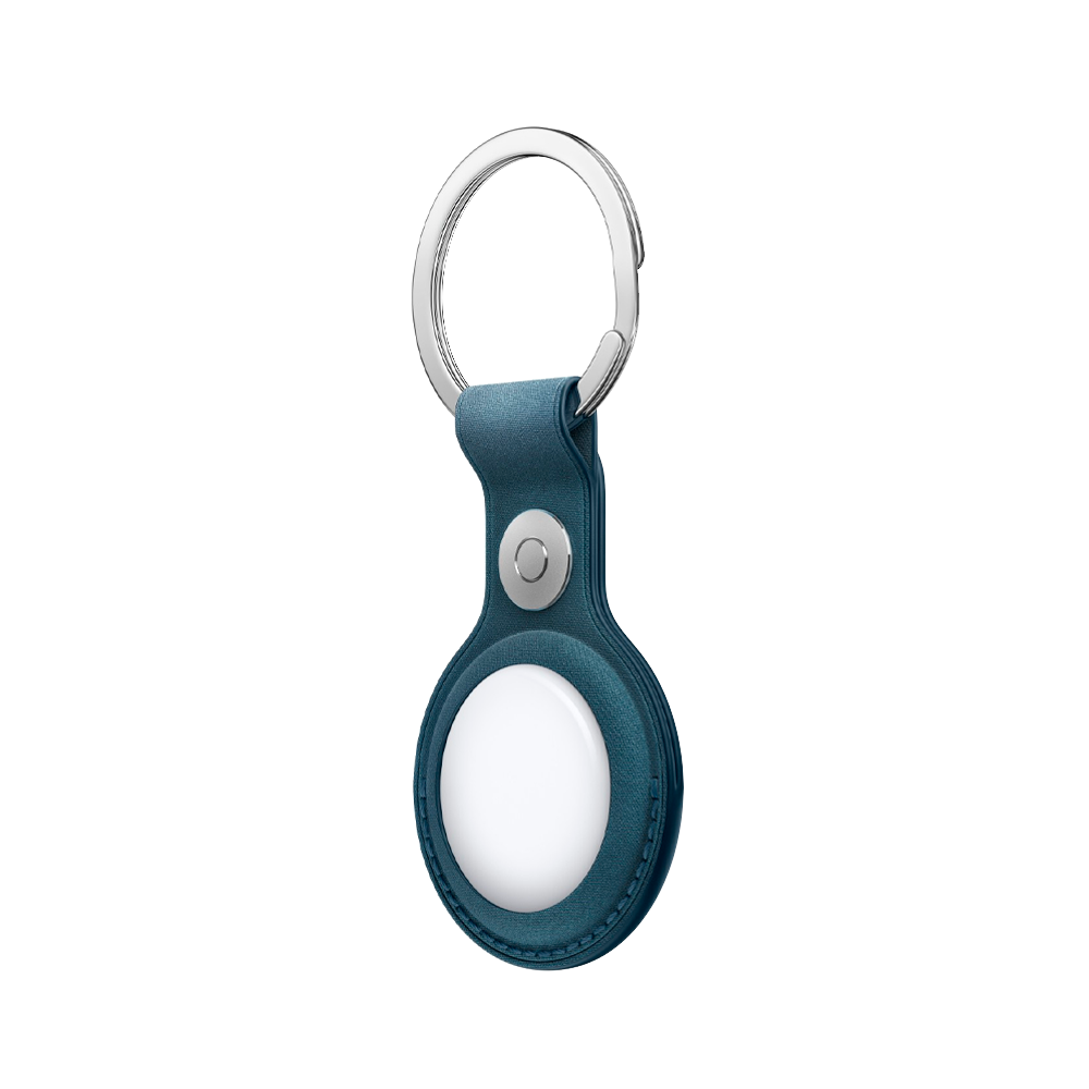 Тканевый брелок с заводным кольцом Apple FineWoven Key Ring для AirTag, Pacific Blue (Тихоокеанский синий)